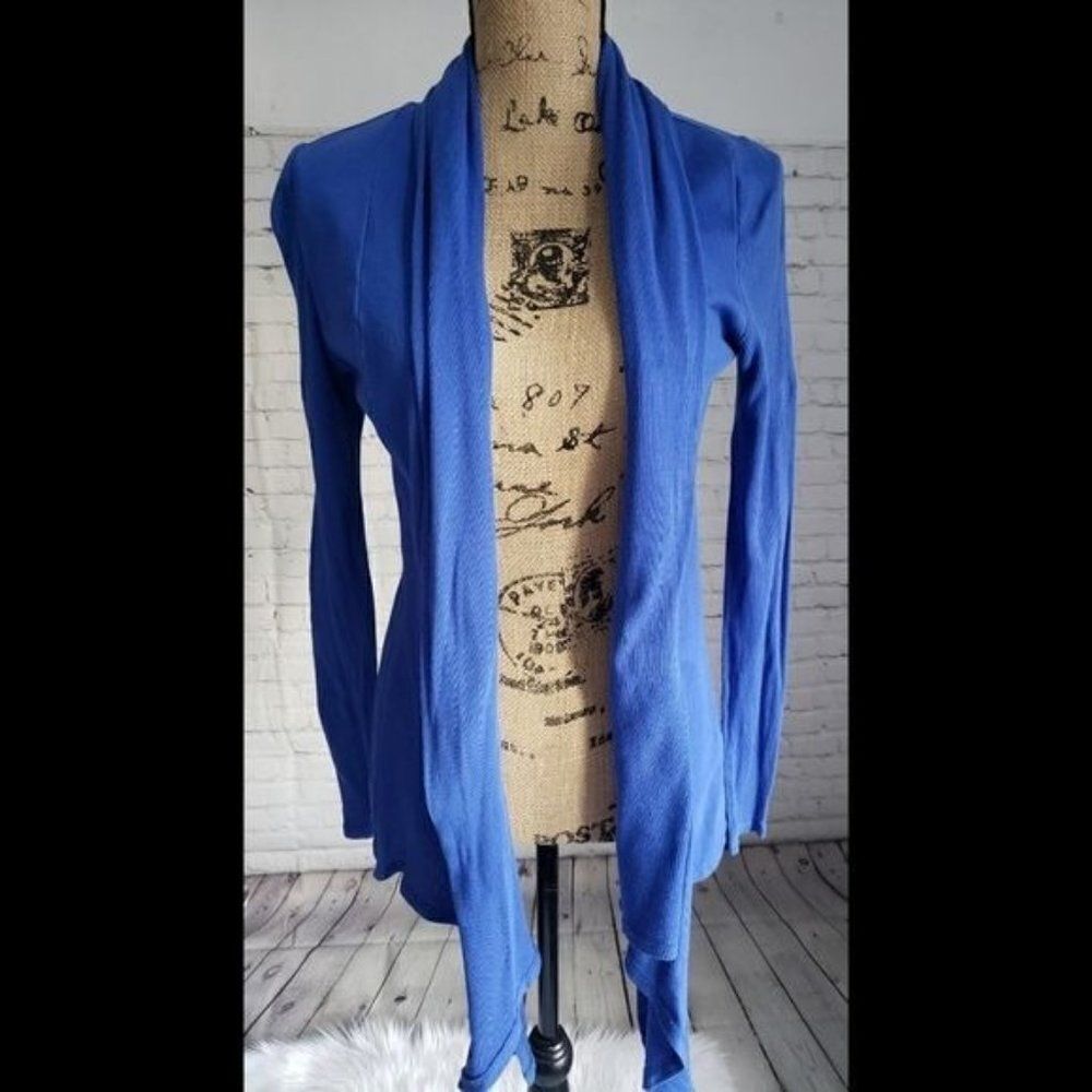 Fabletics Bright Blue Open Front Yoga Athleisure Jacket XS